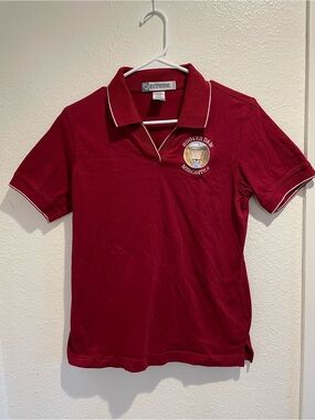Extreme Women's Burgundy Hoover Dam Mercantile Souvenir Polo Shirt Size Small S